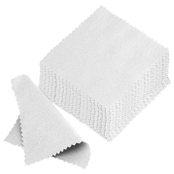 10PCS Microfiber Cleaning Cloths Cotton Suede Useful Silver Polishing Cloth NEW