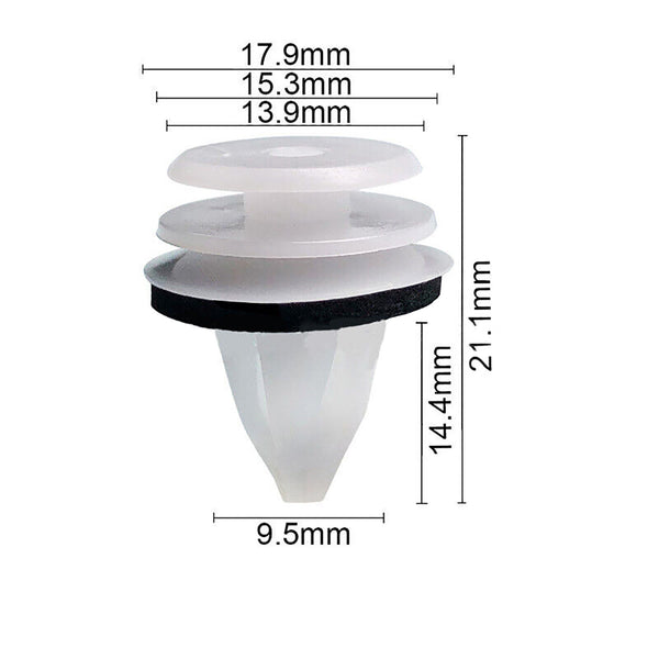 50x Car Trim Body Plastic Clips Kit Fastener Rivet Retainer Door Panel Bumper AU