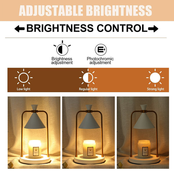 Aromatherapy Candle Warmer Lamp – Dimmable Wax Melting Table Light