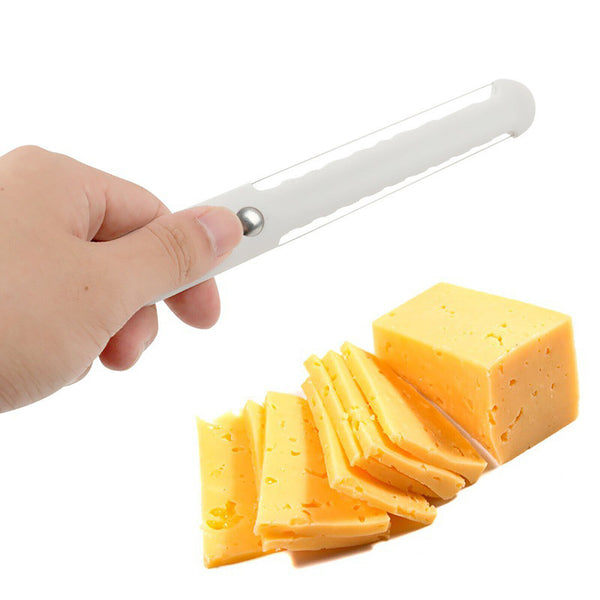 2PCS Cheese Butter Slicer Double Stainless Steel Wire Cutter Tool Plastic Handle