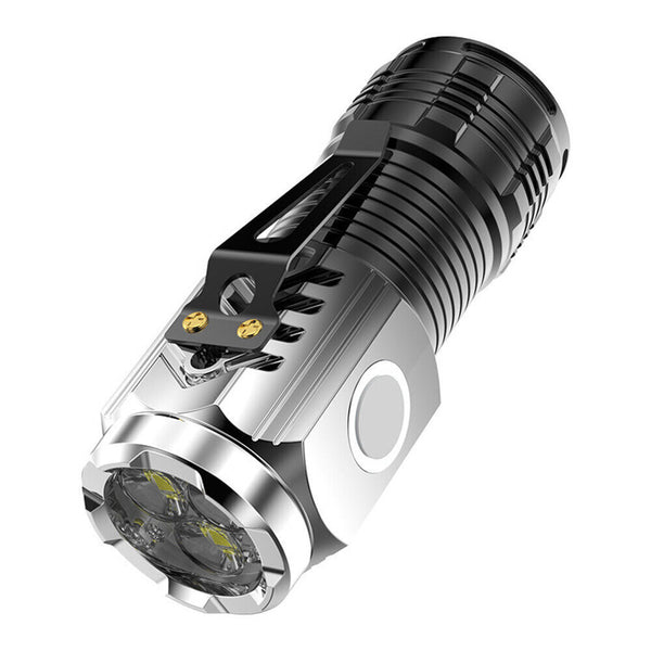2X Three-Eyed Monster Mini Flashlight Flash Super Power Waterproof Camping Light