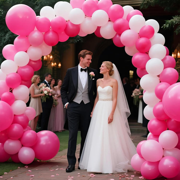 174X Balloon Arch Set Wedding Birthday Party Garland Rose Red Balloons Decor AU