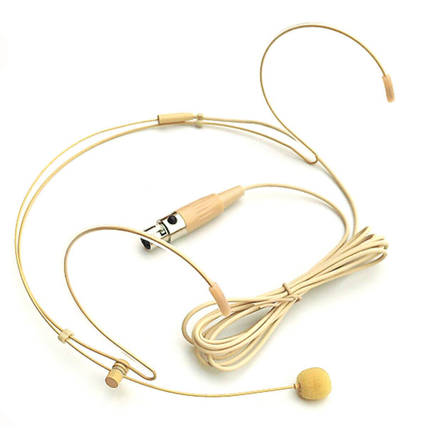 Dual Ear Hook Headset Compatible With Shure Wireless Microphone Head