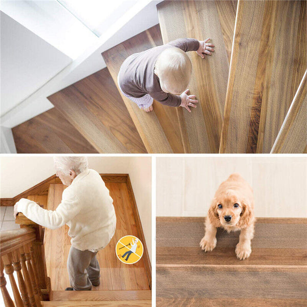 Safe Anti-slip Stairs Tapes Harmless Rubber DIY Bathroom Non-slip Stickers Tape