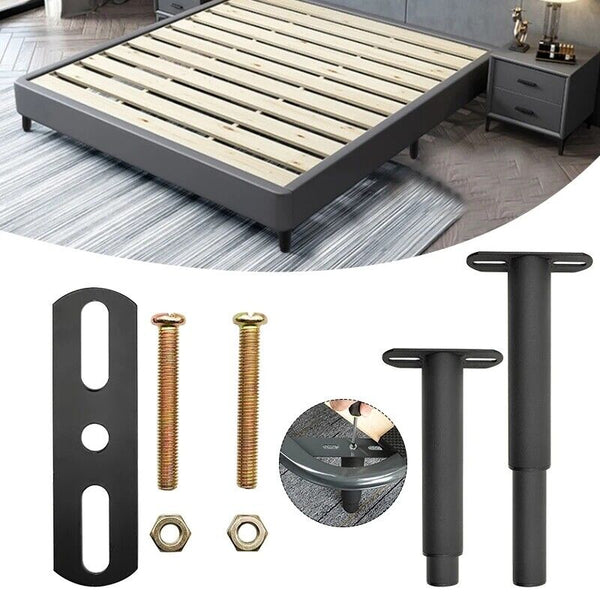 4X Bed Legs Adjustable Retractable Heavy Duty Bed Center Frame Support Feet Leg
