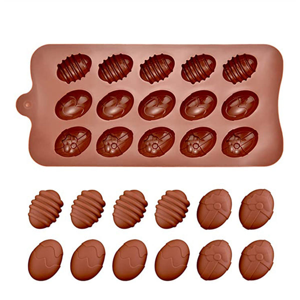 2PCS Bunny Egg Easter Chocolate Cake ice Cube Cookie Silicone Mold Fondant AU