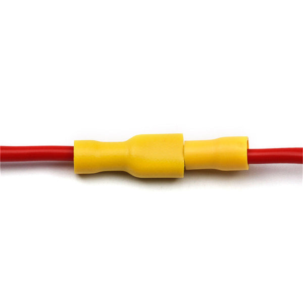 100X Insulated Electrical Wire Spade Splice Connectors Cable Crimp Terminals Kit