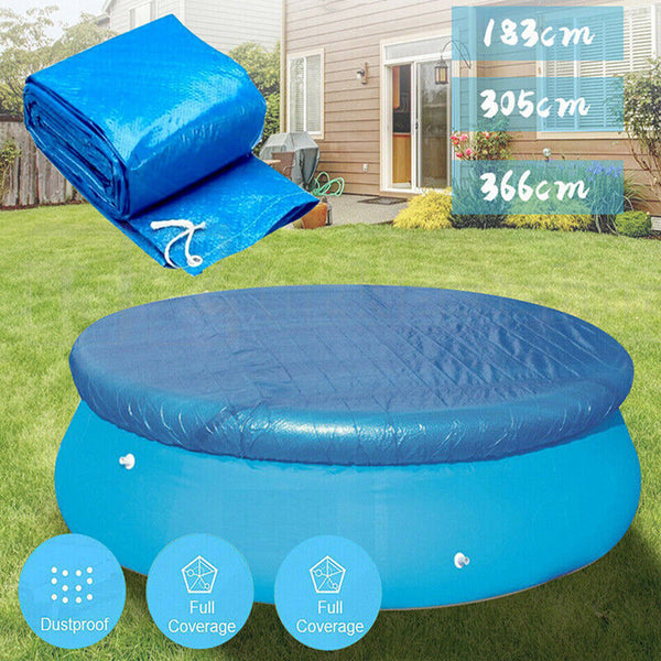 Round Swimming Pool Cover Lot for Garden Outdoor Paddling Family Pools AU Stock
