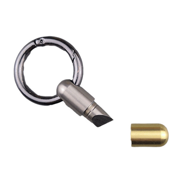 Capsule Knife Key Ring Outdoor Portable Split Keychain Cutting Tool Cutter