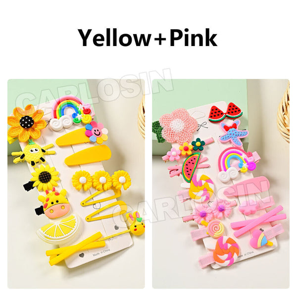 14 PCS Hair Clips Girls Infant Baby Pin Hair Hairpin Toddler Kids Cute OZ