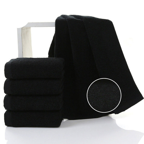 Microfiber Towel GYM Sport Footy Travel Camping Swimming Drying Microfibre Black