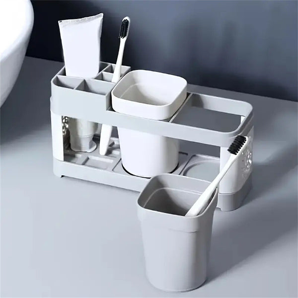 Multifunctional Toothbrush Holder Handfree Automatic Toothpaste Dispenser Set AU