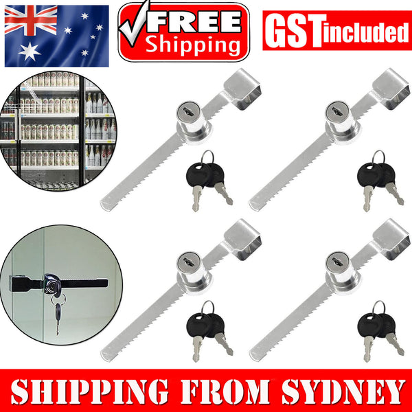 8X Sliding Window Glass Cabinet Lock Glass Door Lock Cabinet Display With Key AU