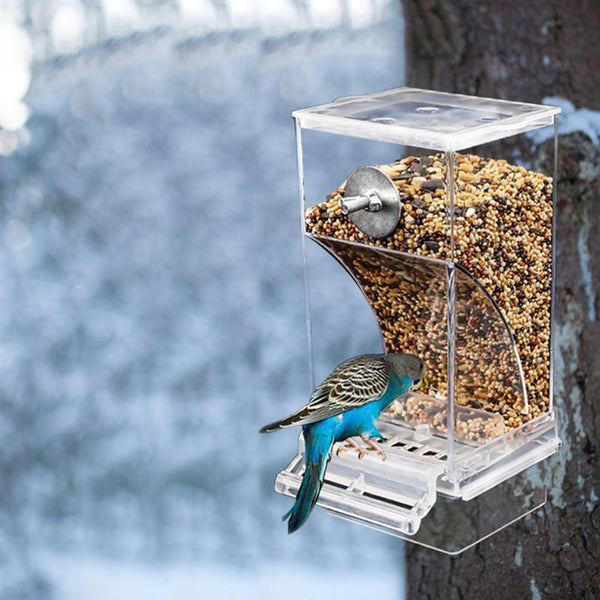 2PCS No Mess Bird Feeder Cup – Automatic Cage Food Dispenser