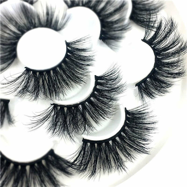 14 Pairs Long Soft False Eyelashes Natural Mink Fake Lashes Set 3D Mixed Layered