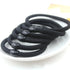 100 Thick Black Elastic Stretch Hair Ties Bands Rope Ponytail Women Girls School