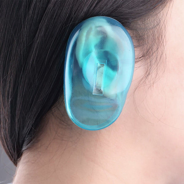 Ear Cover Protection Silicone Salon Clear Water Noise Protect Hair Dye Shield