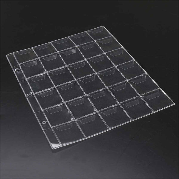 20x 30 Pockets Coin Holder Folder Pages Sheets For Collection Album Storage HOT