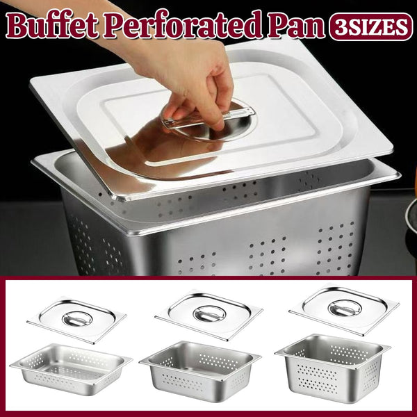 Perforated Buffet Pan Steam Table Pan Gastronorm Pan Perforated Steamer Pan New