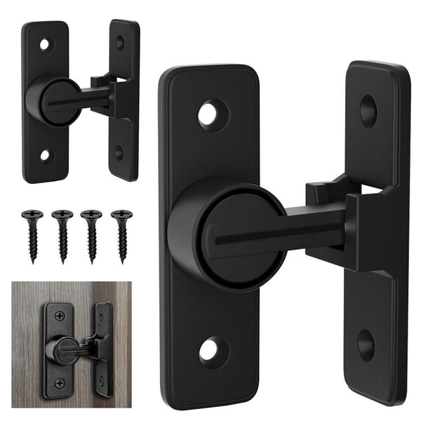 Barn Door Lock Heavy Duty Sliding Barn Door Latch Lock 90Degree Gate Latch Kit