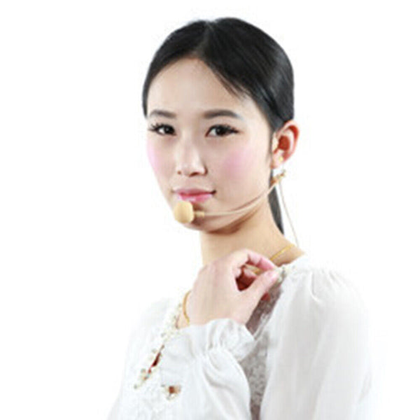 Dual Ear Hook Headset Compatible With Shure Wireless Microphone Head