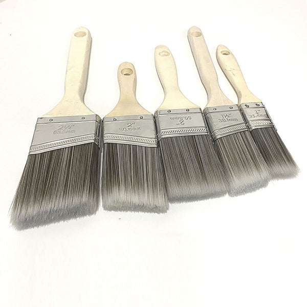5PCS Sash Brushes Paint Brushes Set Wood Stain Brushes for Walls Cabinets Fences