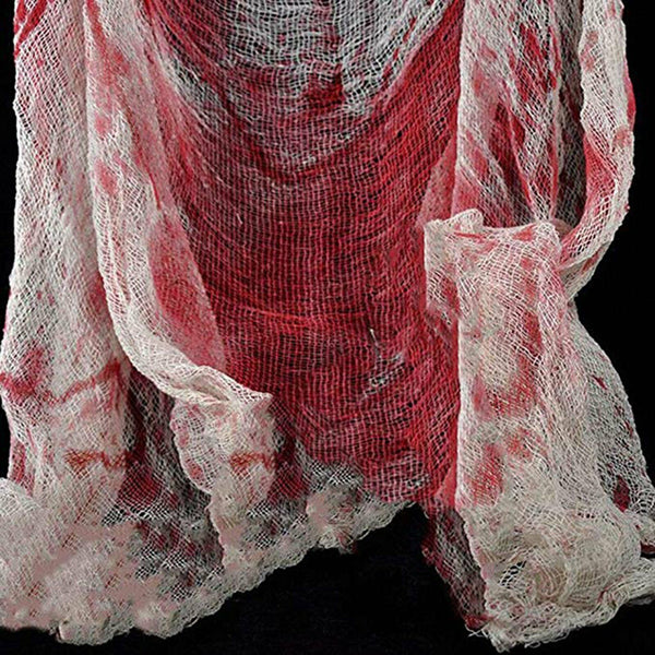 Halloween Table Cloth – Bloody Gauze Cover for Horror & Zombie Parties