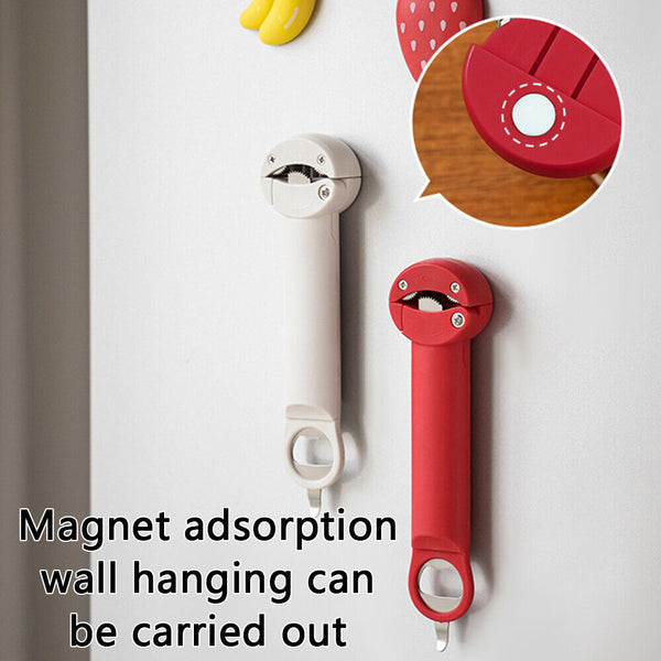 Multifunctional Magnetic Jar Adjustable Bottle Lid Beer Gripper Can Opener