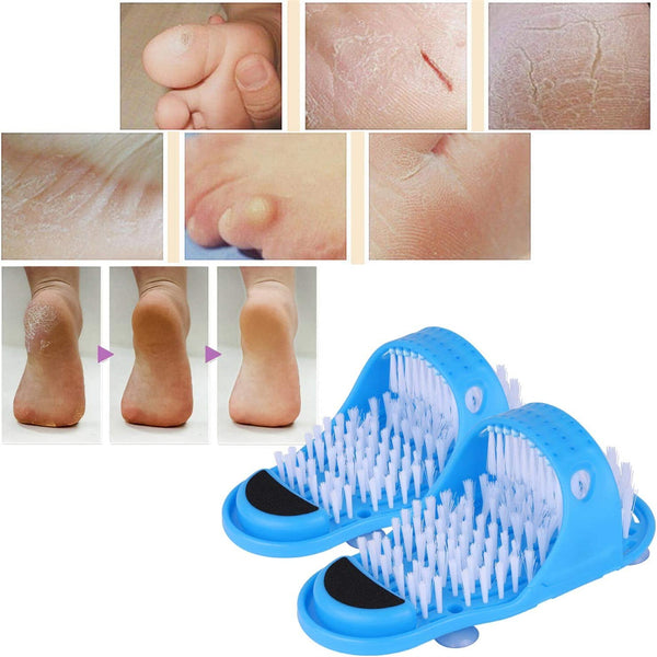 2PCS Foot Scrubber Shower Massager Brush Non Slip Foot Cleaner Exfoliator