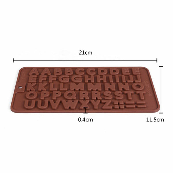3D Alphabet Letters Silicone Mould Chocolate Sugar Fondant Cake Wedding Decor