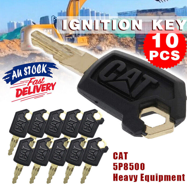 10pcs Excavator Ignition Key Set Replacement Carter Keys for Heavy Equipment