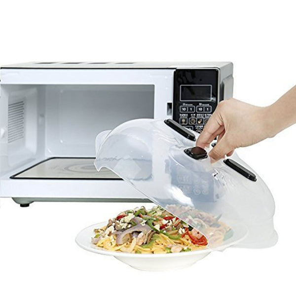 Microwave Splatter Cover Food Splash Lid with Steam Vent Clear Microwave Plate Cover