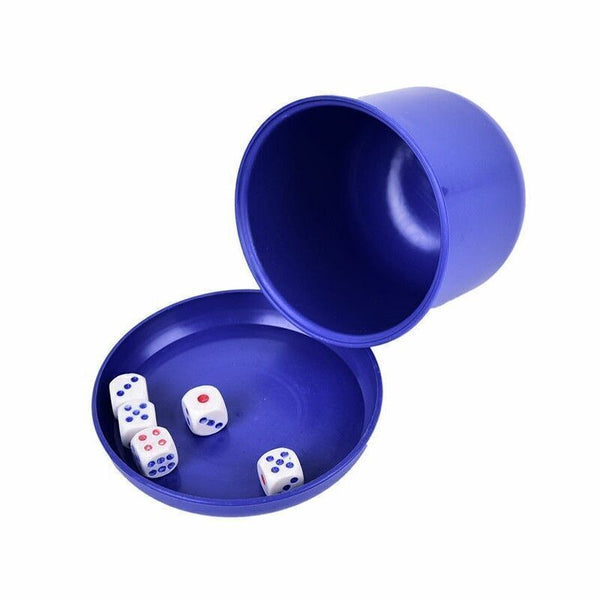 4x KTV Bar Party Dice Cup Drinking Board Game Gambling Dice Box 10mm d6*5 Table