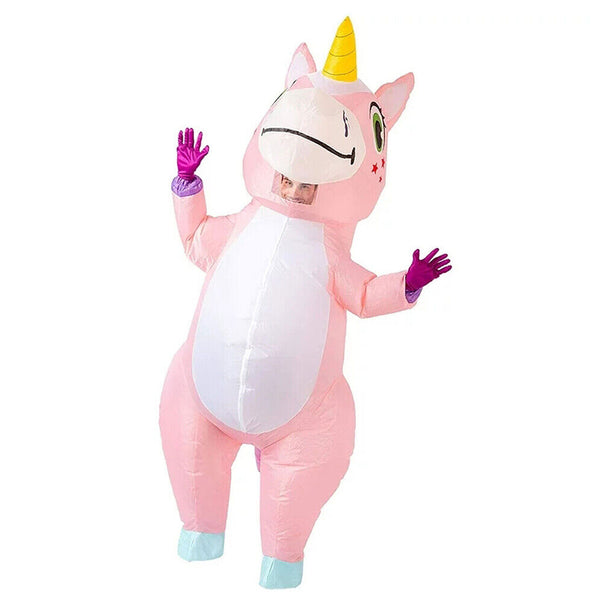 Adult Inflatable Unicorn Costume Christmas Party Cosplay Blow up Fancy Dress