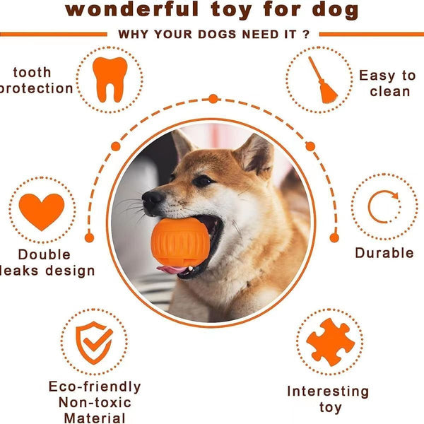 Dog Feeding Toy Woof Long-Lasting Dog Toy with Treat Tray Mold Pet Pupsicle Up