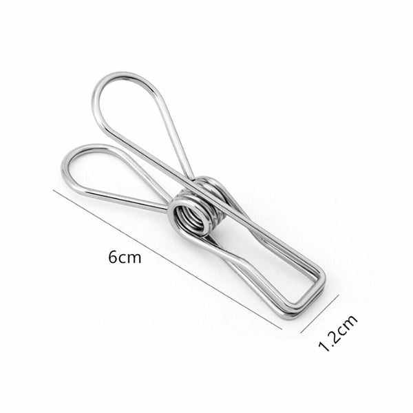 Stainless Steel Clothes Pegs Rustproof Laundry Hanging Clips