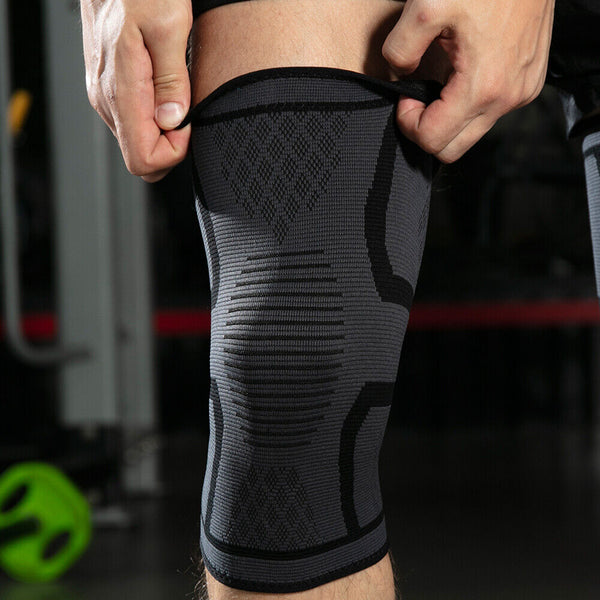 Knee Support Brace Compression Sleeve Arthritis Pain Relief Gym Sports Running