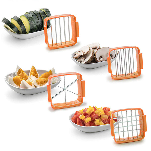 Nicer 5 In 1 Slicer Vegetable Dicer Quick Fruit Cutter Chopper Set Tools Food