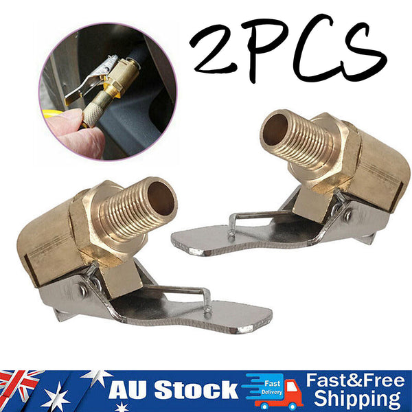 8mm Practical Inflator Pump Tire Air Chuck Car Tyre Wheel Connector Adapter 2pcs