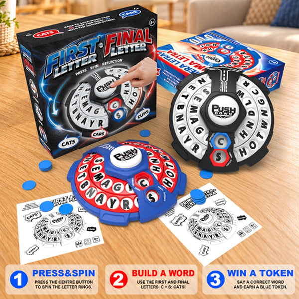 Word Game Family Board Game for Kids Adults Fun Fast-Paced Puzzle Game Xmas Gift