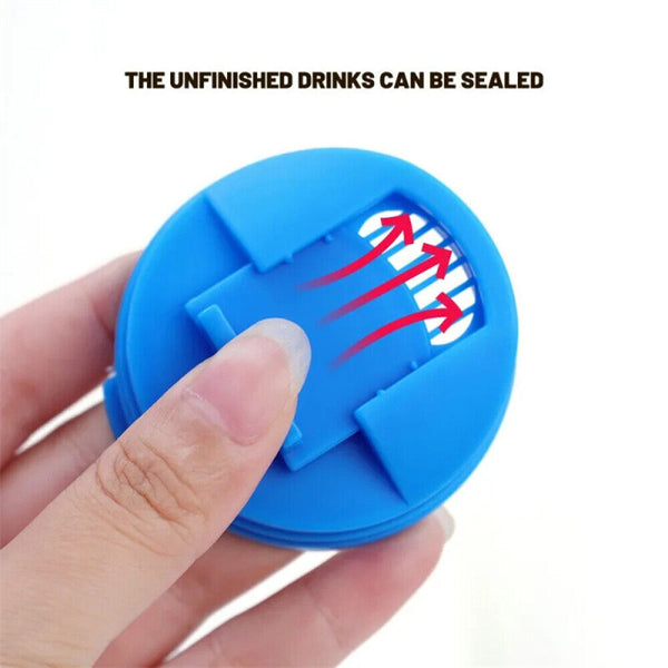 6PCS Beverage Can Lid Caps Reusable Soda Drink Covers Can Sealer Protectors