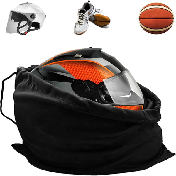 Motorcycle Helmet Universal Protective Drawstring Helmet Bag Black Dust Proof AU