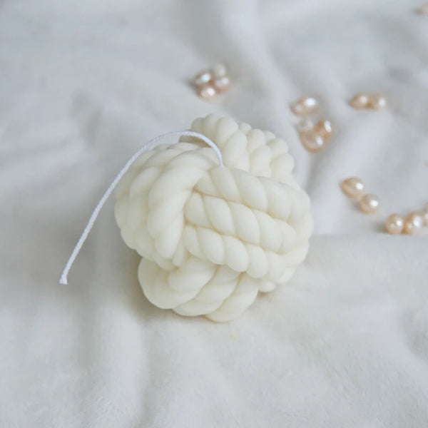 DIY Candles Mould Woolen Ball Wax Candle Mold Aromatherapy 3D Silicone Moulds AU