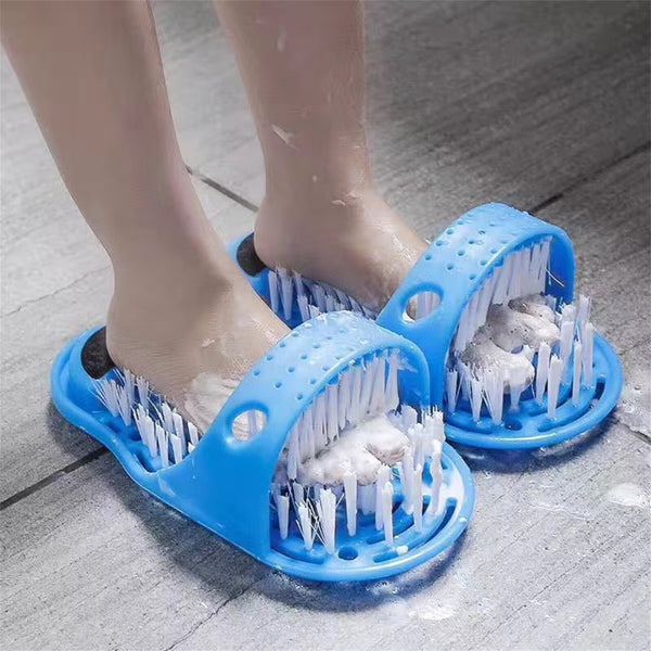 2PCS Foot Scrubber Shower Massager Brush Non Slip Foot Cleaner Exfoliator