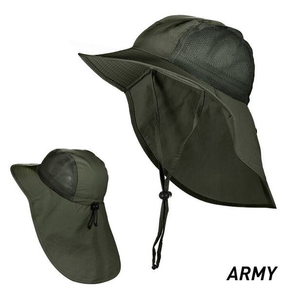 Neck Flap Cap Outdoor Hiking Fishing Hat Sport Sun Protection Wide Brim Cover