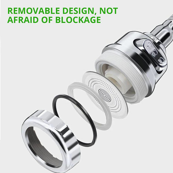 New 360° Swivel Tap Faucet Nozzle Aerator Kitchen Sink Extension Attachment AUS