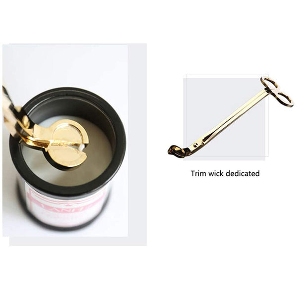 18cm Candle Wick Trimmer Oil Lamp Stainless Steel Trim Scissors Snuffers Cutter