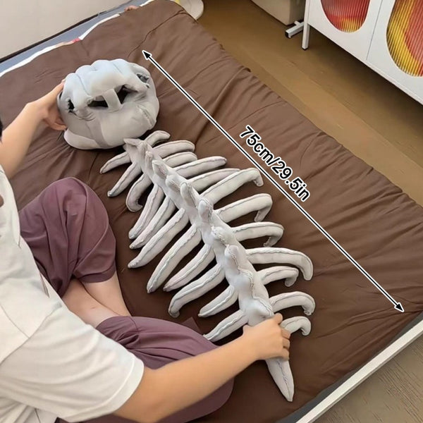 75/116cm Realistic Plush Dinosaur 3D Skeleton Halloween Skull Cosplay Props