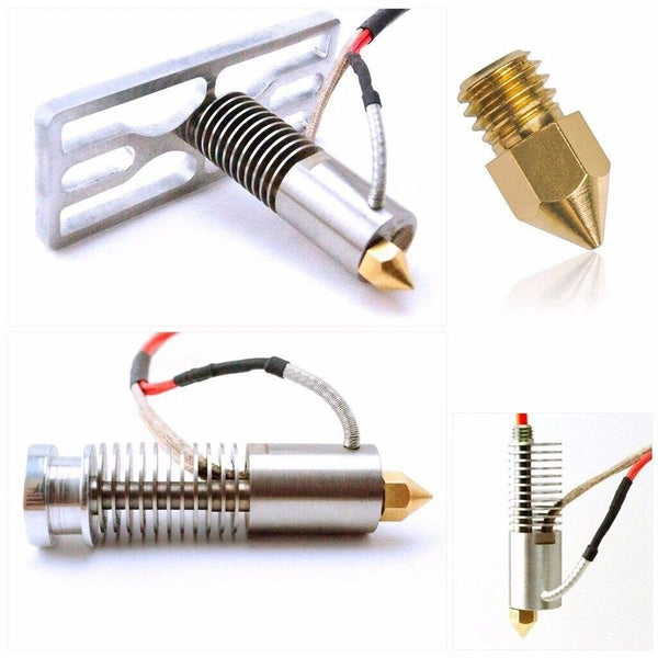 20pcs 0.4mm MK8 3D Printer Brass Nozzles Extruder 5x Nozzles Cleaning Needles
