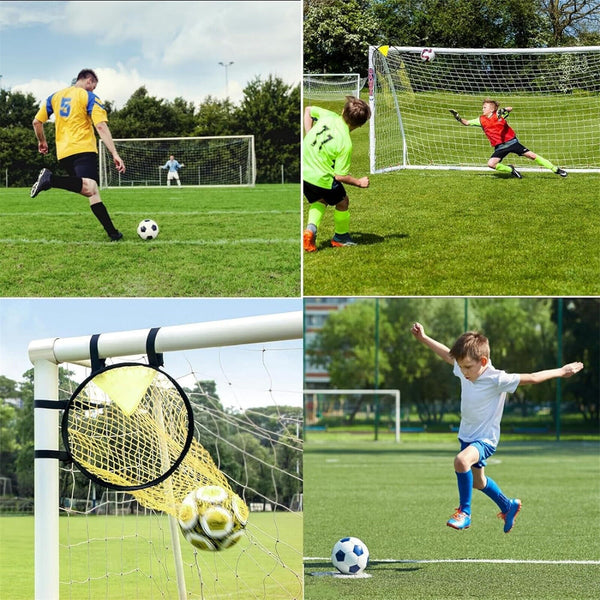 2PCS Football Target Net Soccer Target Goal Net Soccer Top Bins Goal Target Bags